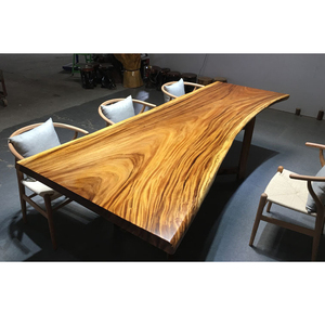 MM-202胡桃木大板桌多功能桌大板茶桌